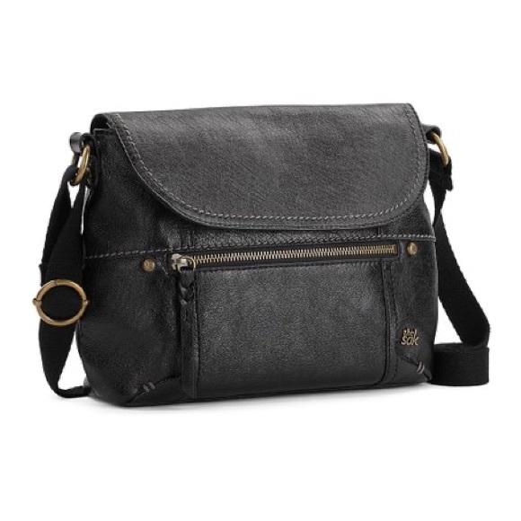 The Sak Bags The Sak Black Onyx Katniss Leather Crossbody Bag